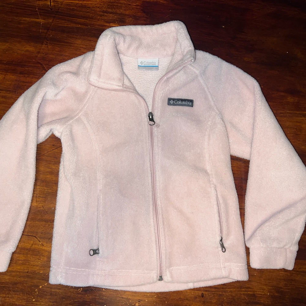 🖤5/$10 Columbia Light Pink Fleece Jacket